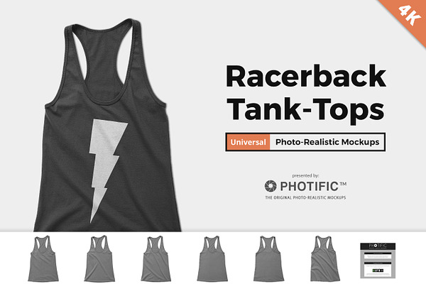 Download Women S Racerback Tank Top Mockups Creative Photoshop Templates Creative Market