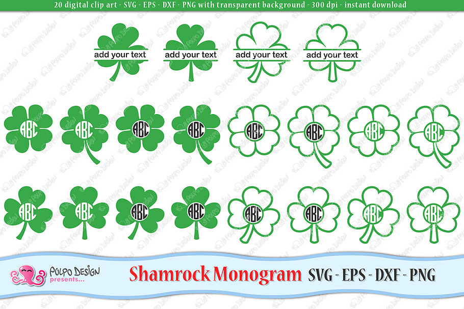 Download Svg Shamrock Clip Art Pre Designed Photoshop Graphics Creative Market