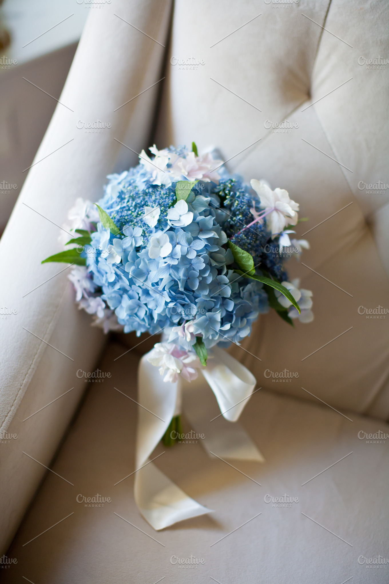 Blue flower bouquet | High-Quality Stock Photos ~ Creative Market