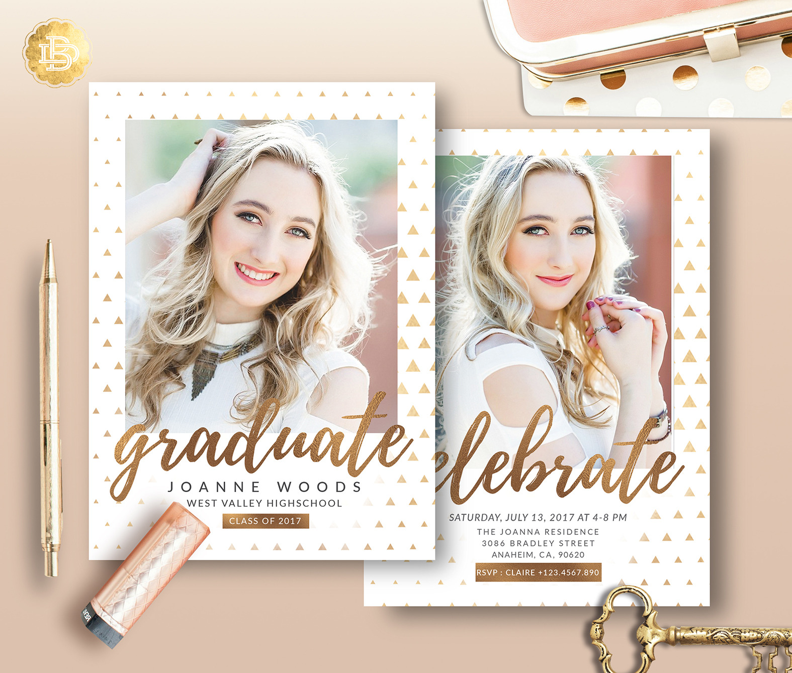 Senior Graduation Invitation SG002 | Invitation Templates ~ Creative Market