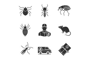 Pest Animals Flat Icons | Pre-Designed Illustrator Graphics ~ Creative