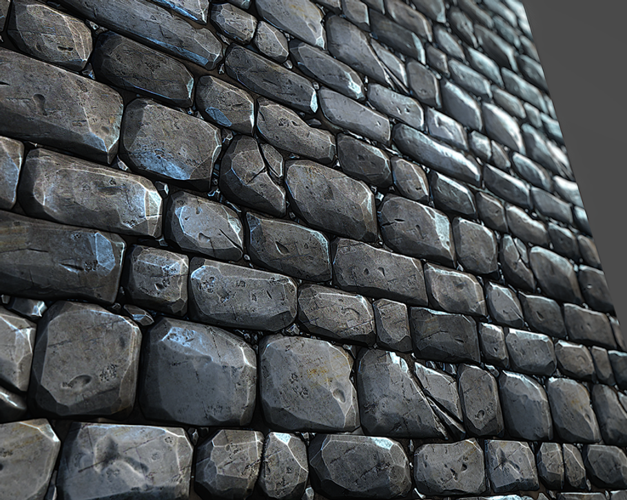 Stone Wall Tile 01 High Quality 3d Bricks Creative Market