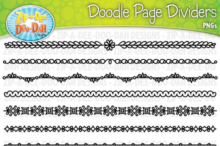 Art Supplies Doodles Clipart Set {Zip-A-Dee-Doo-Dah Designs}