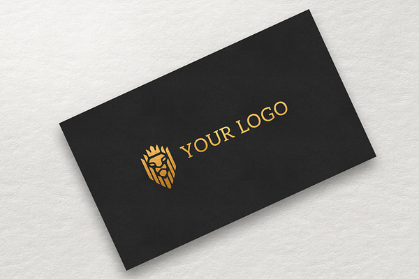 Download Gold Logo Mockup Creative Photoshop Templates Creative Market