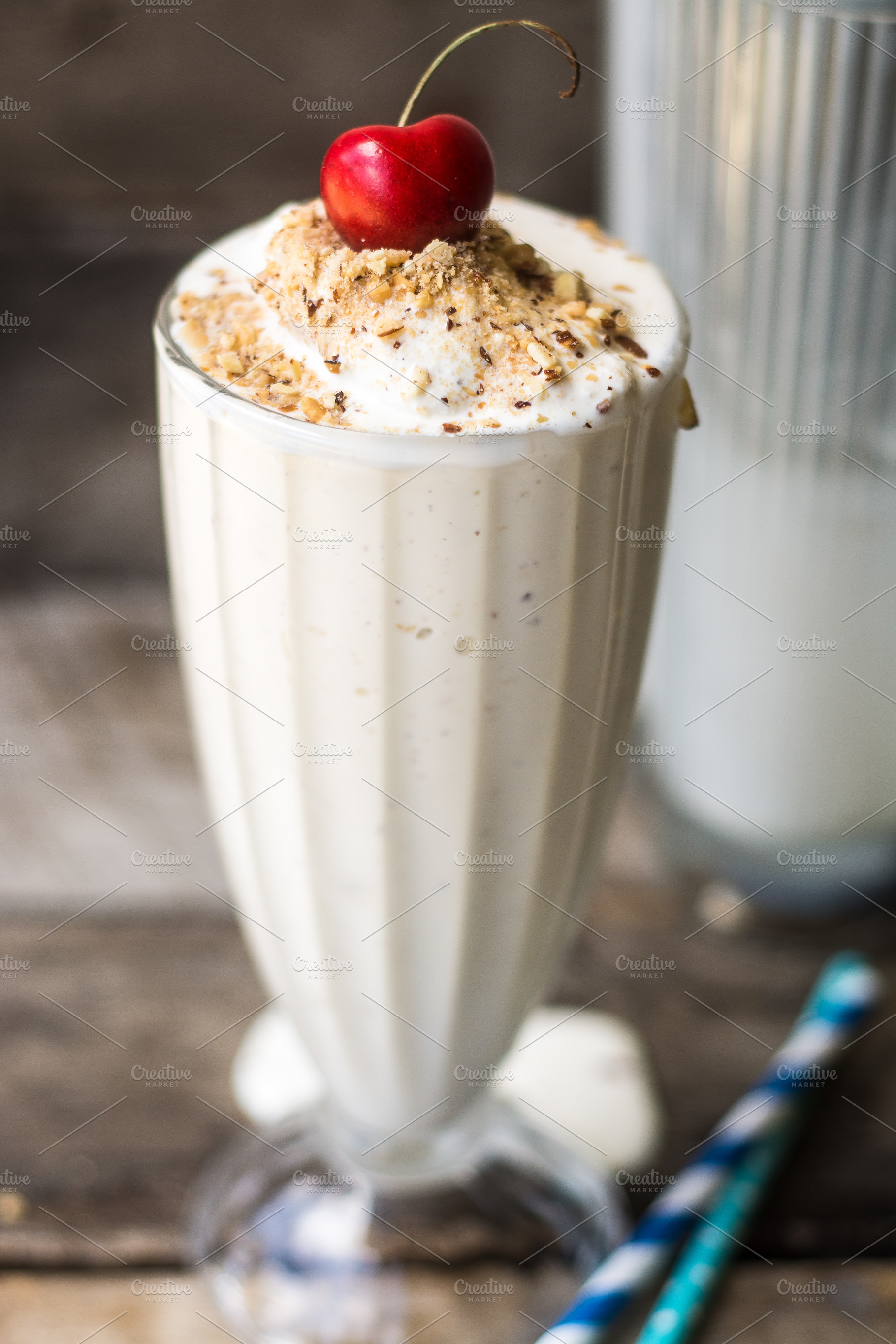 Old Fashioned Milk Shake | High-Quality Food Images ~ Creative Market