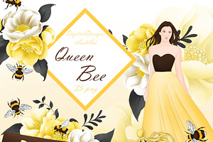 Download Royal Bees Clipart Pre Designed Photoshop Graphics Creative Market