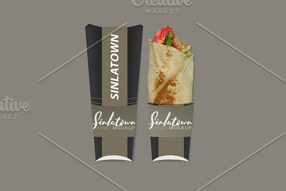 Burrito Wrapper Mockup - Free Download Images High Quality PNG, JPG