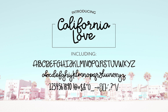 California Love Script Font Stunning Script Fonts Creative Market