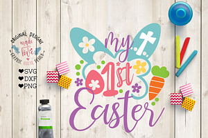 Download My First Easter Svg Cut File Pre Designed Photoshop Graphics Creative Market