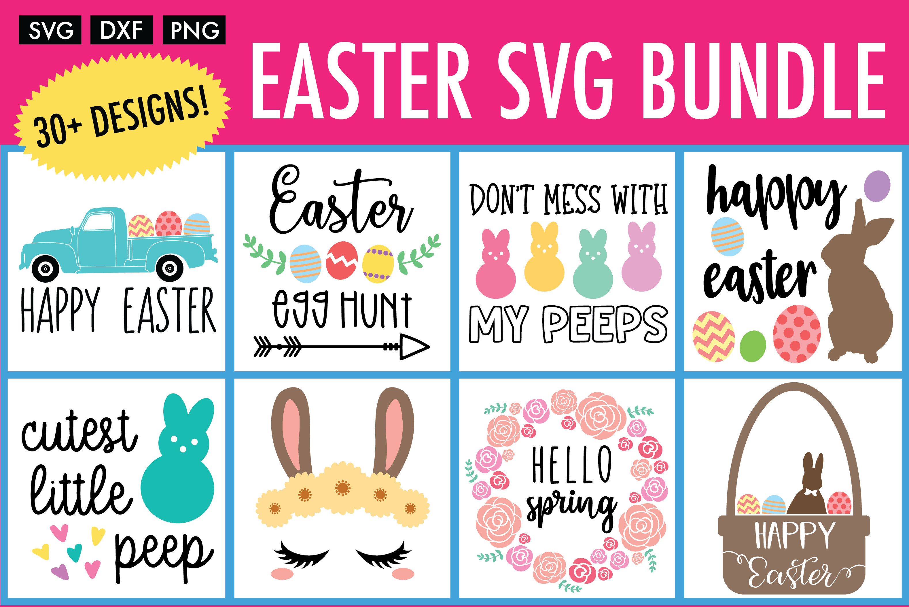 Download Easter Svg Bundle 32 Designs Pre Designed Photoshop Graphics Creative Market PSD Mockup Templates