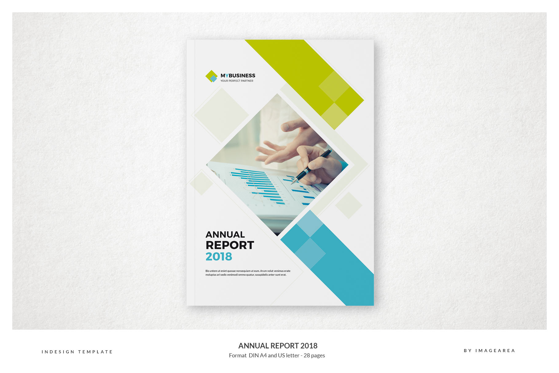 Annual Report 2018 - 28 pages | Brochure Templates ~ Creative Market