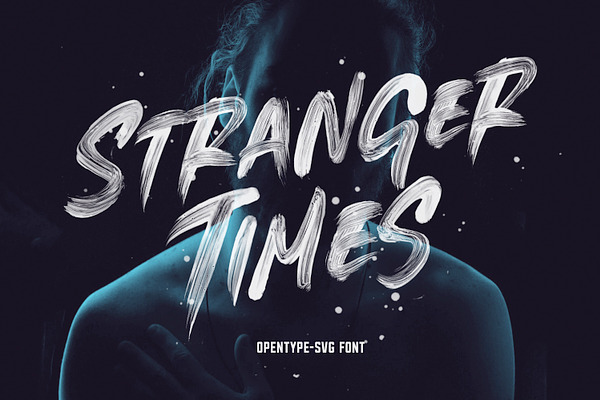 Stranger Times Opentype Svg Font Stunning Display Fonts Creative Market