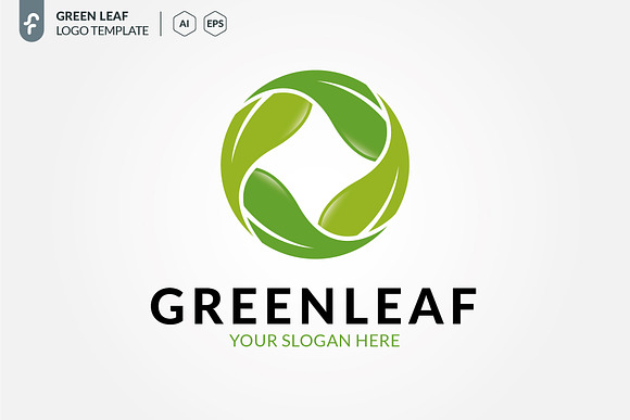 green leaf logo vector  Vector logo, Leaf logo, Graphic design typography