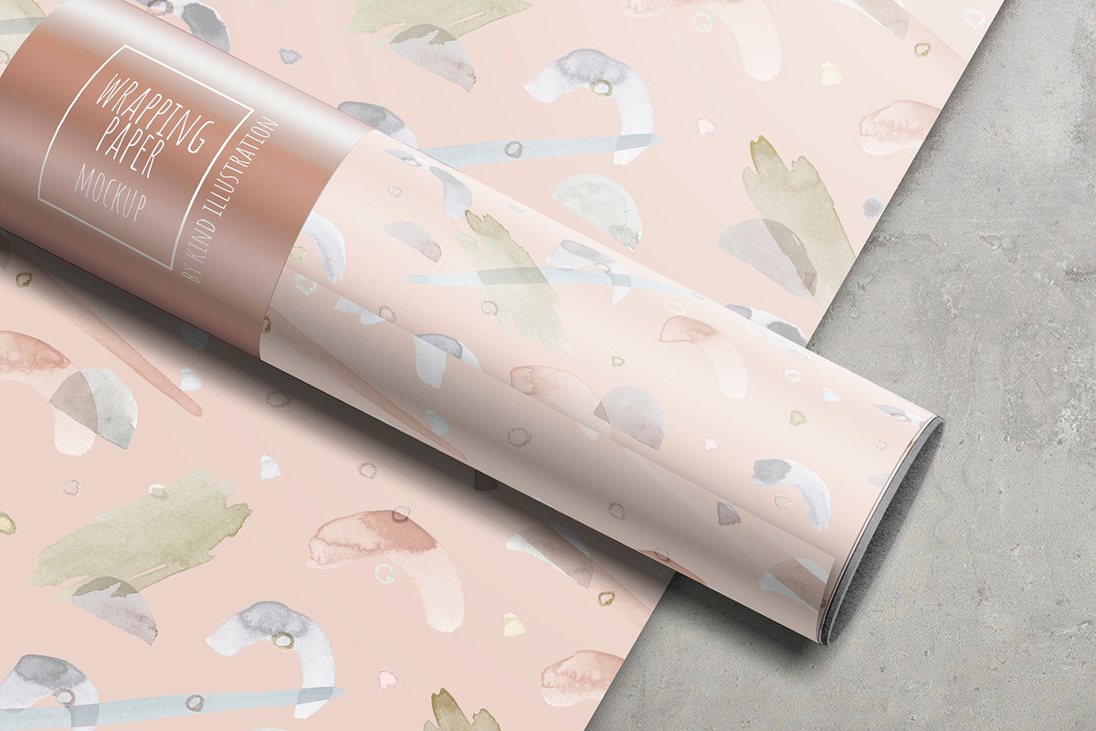 Download Wrapping paper mockup | Creative Photoshop Templates ...