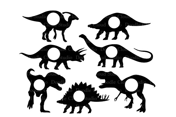 Download Dinosaur Svg Dinosaur Monogram Files Pre Designed Photoshop Graphics Creative Market