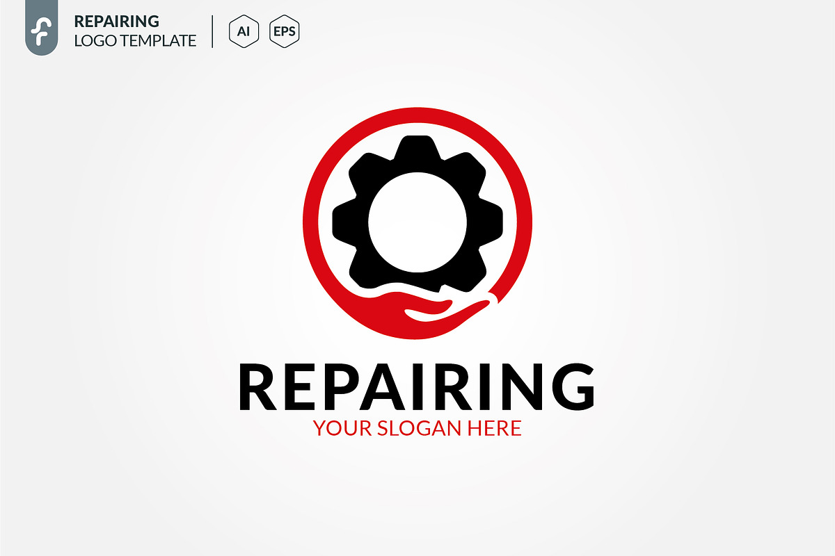 Repairing Logo | Creative Illustrator Templates ~ Creative Market