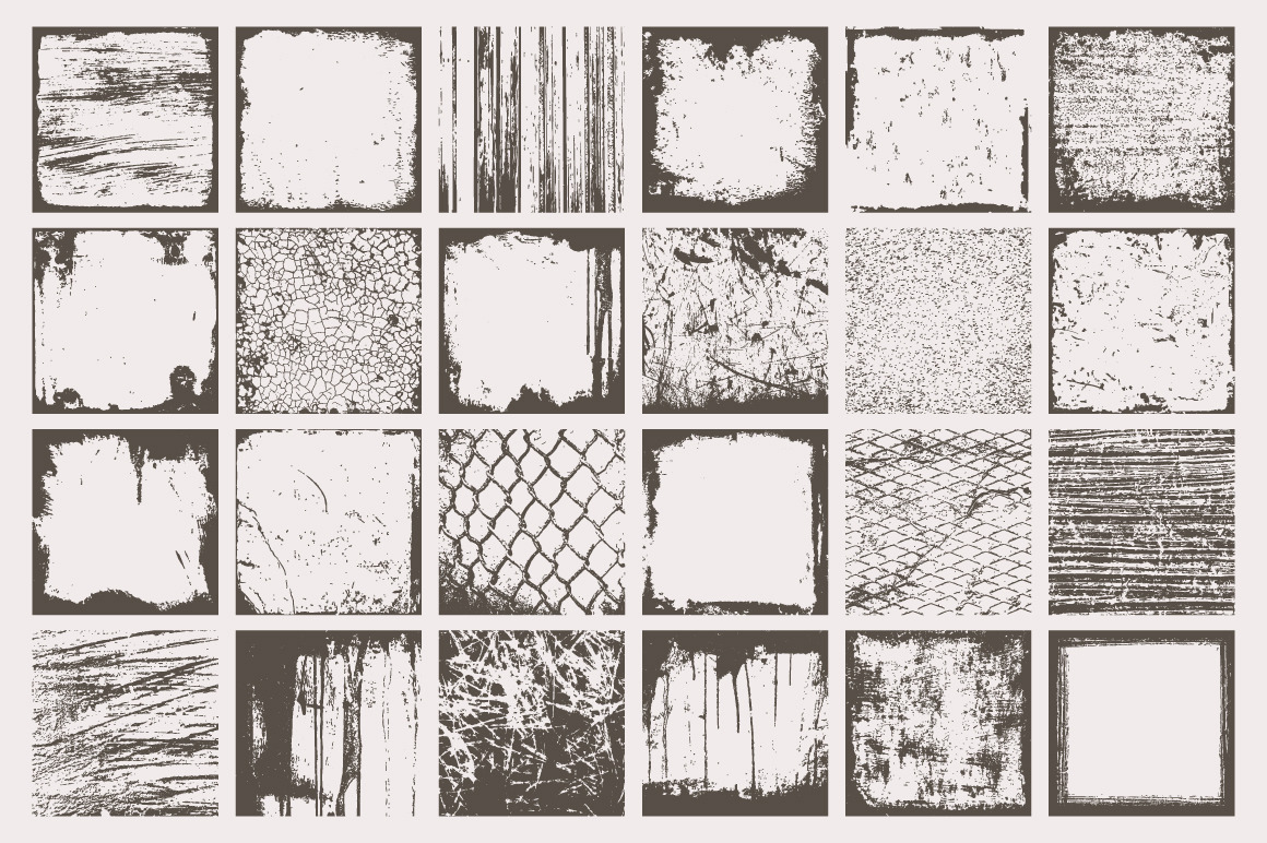 Grunge Textures, Backgrounds, Frames | Illustrator Graphics ~ Creative ...