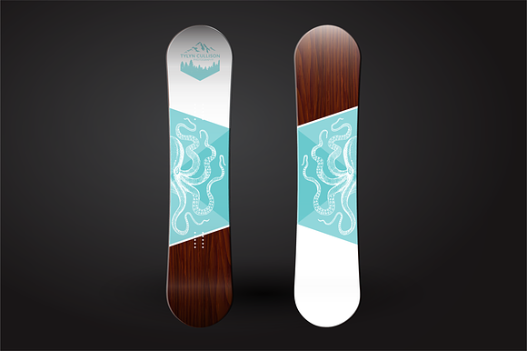 Download Snowboard Mockup Template Creative Illustrator Templates Creative Market