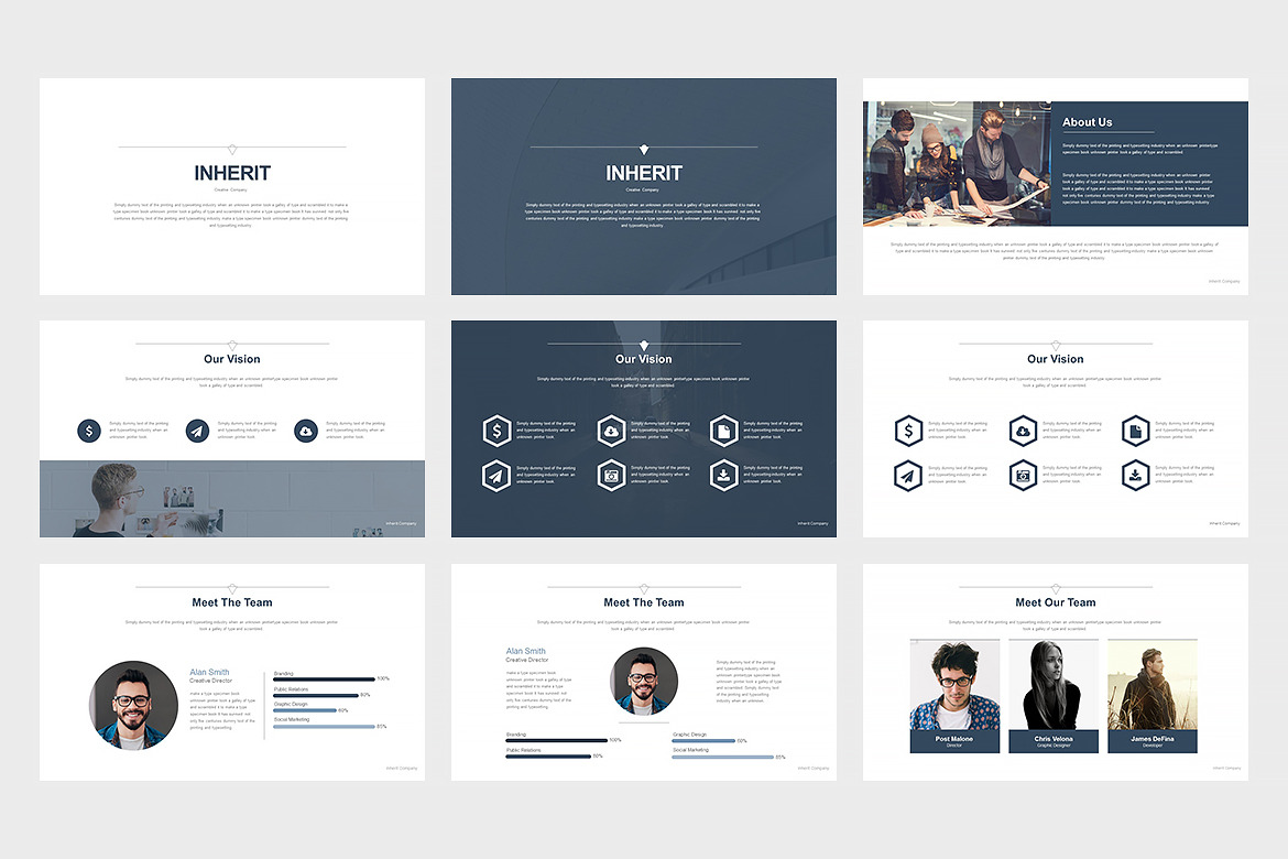 Inherit Powerpoint Presentation | Presentation Templates ~ Creative Market