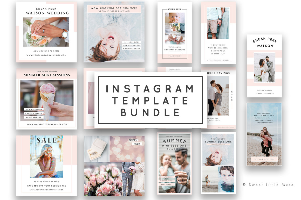 Instagram Template Bundle | Social Media Templates ~ Creative Market