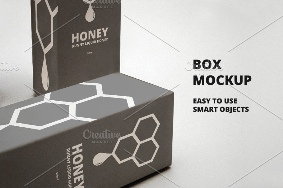 Download Box Mockup v3 | Creative Photoshop Templates ~ Creative Market