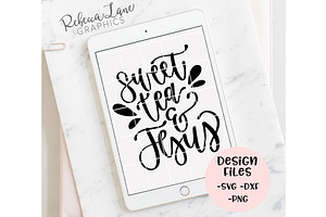 Download Raised On Sweet Tea And Jesus Svg Pre Designed Vector Graphics Creative Market