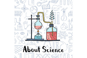 Science border | Pre-Designed Illustrator Graphics ~ Creative Market