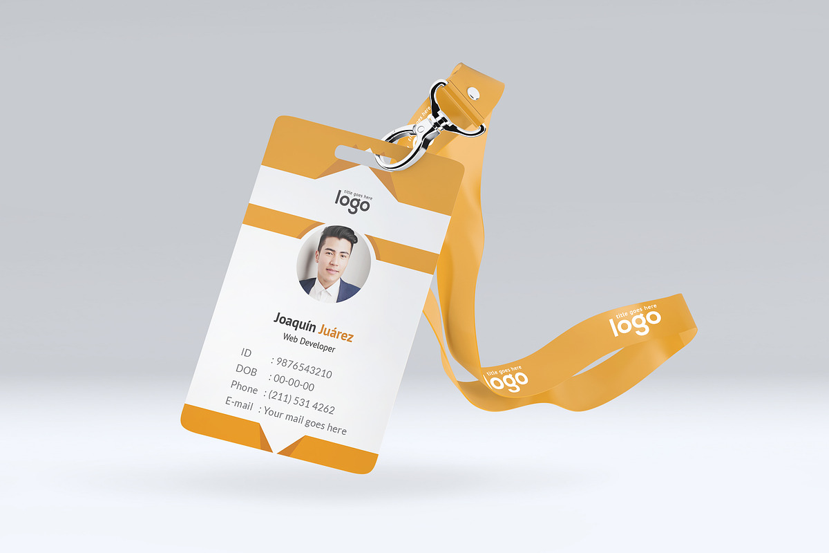 id card design illustrator file free download