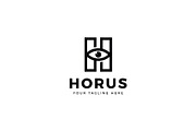 Horus Letter H Logo | Illustrator Templates ~ Creative Market