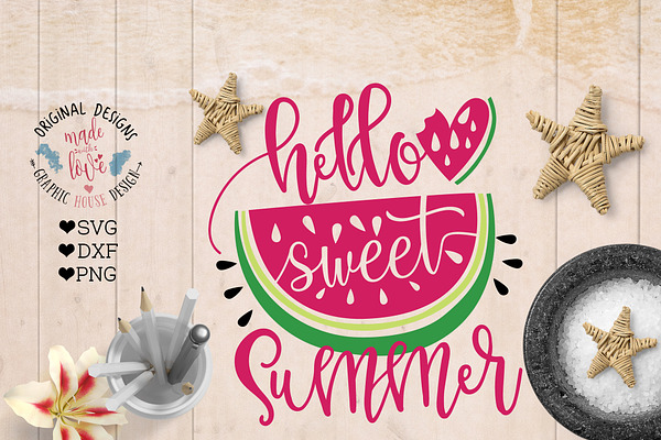 Download Sweet Summertime Cut File Pre Designed Photoshop Graphics Creative Market