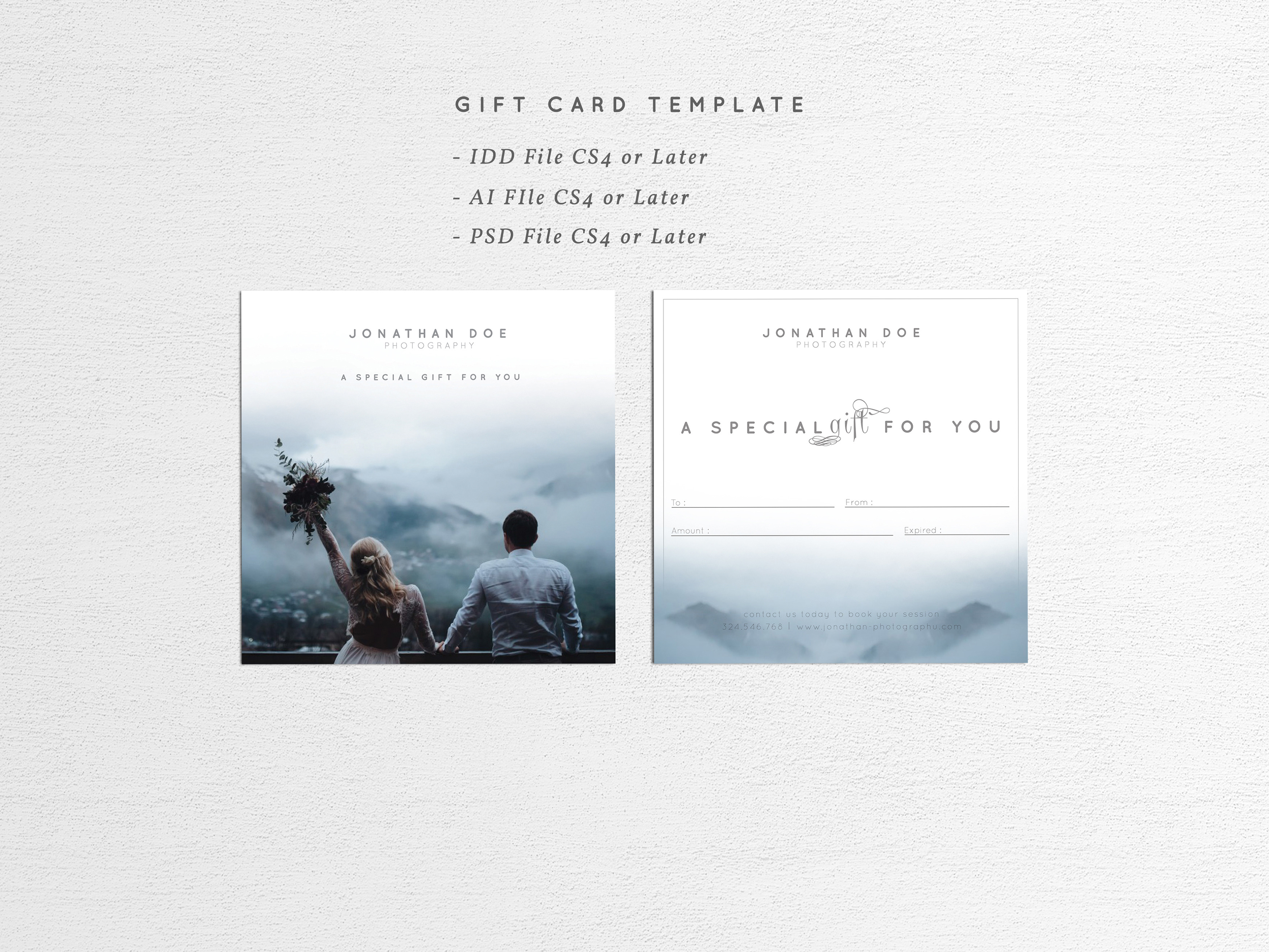 Photography Gift Card Creative Market