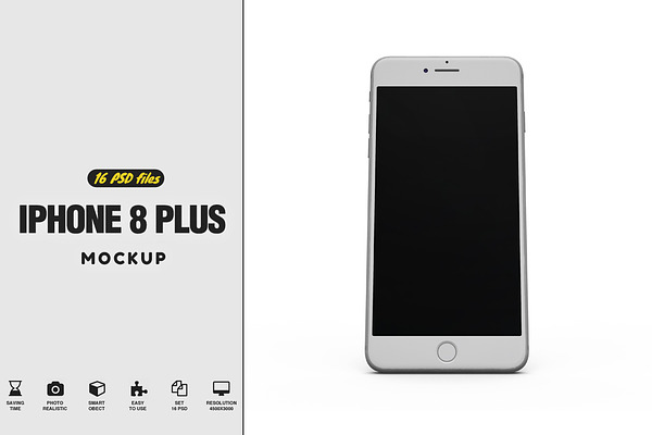 Download iPhone 8 Plus vol.2 Mockup | Creative Photoshop Templates ...