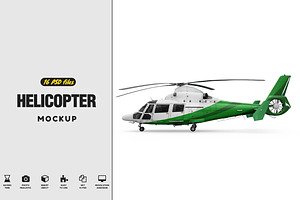 Download Helicopter Mockup Creative Photoshop Templates Creative Market