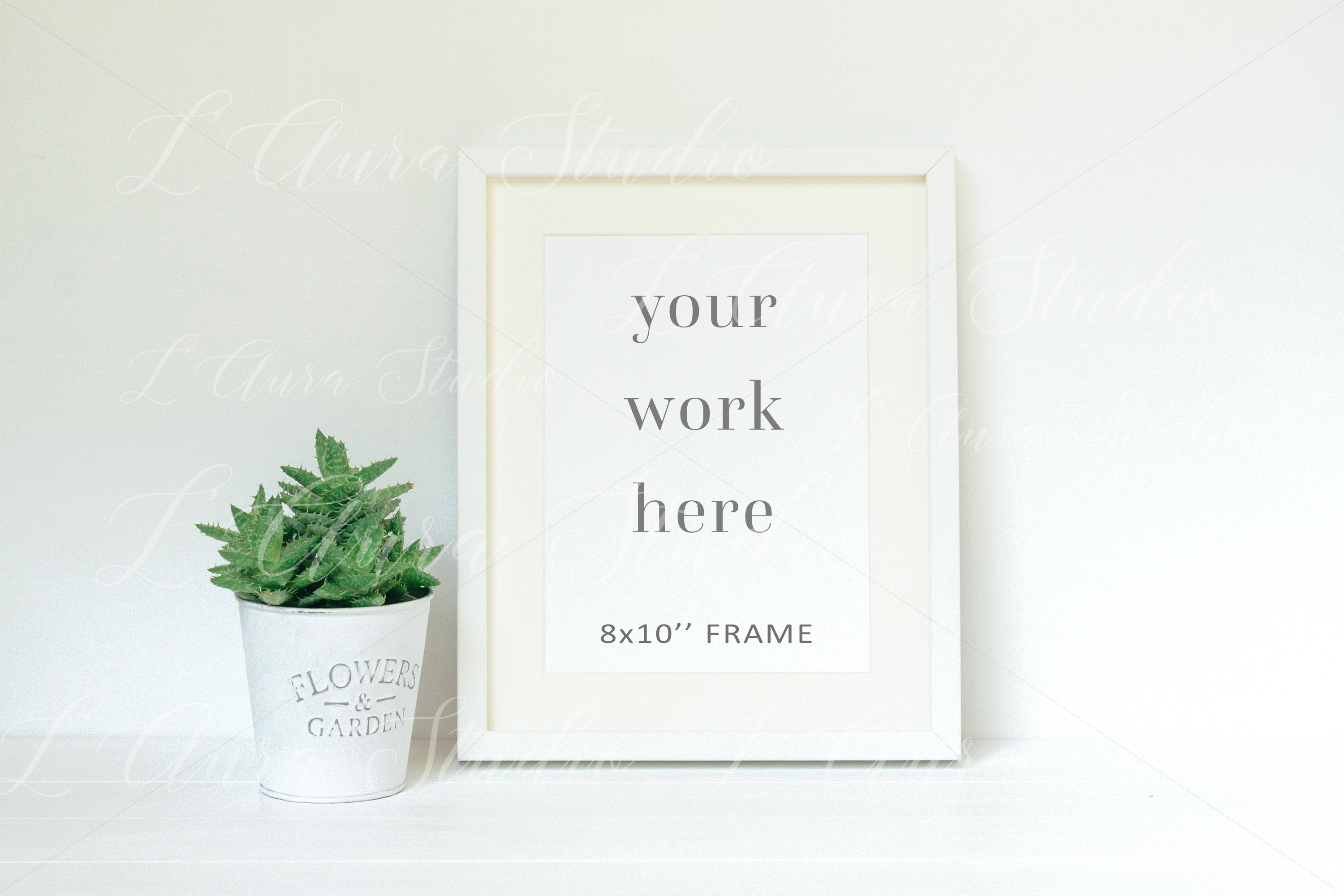 Download Succulent Frame Mockup Wfr112 Creative Photoshop Templates Creative Market