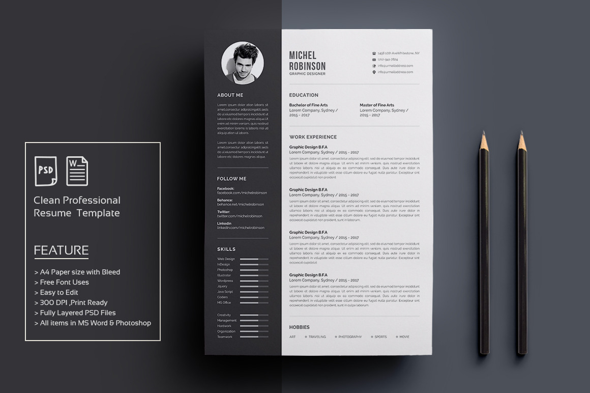 Resume/CV | Resume Templates ~ Creative Market