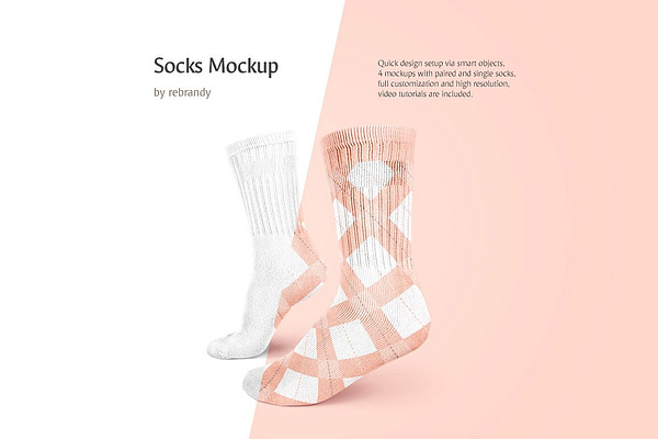 Download Socks Mockup Creative Photoshop Templates Creative Market PSD Mockup Templates