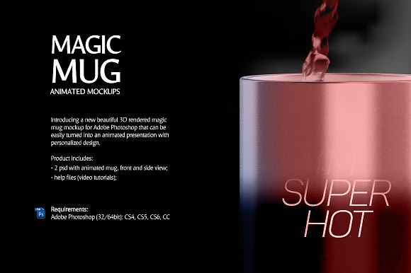 Download Magic Mug Animated Mockup Creative Photoshop Templates Creative Market