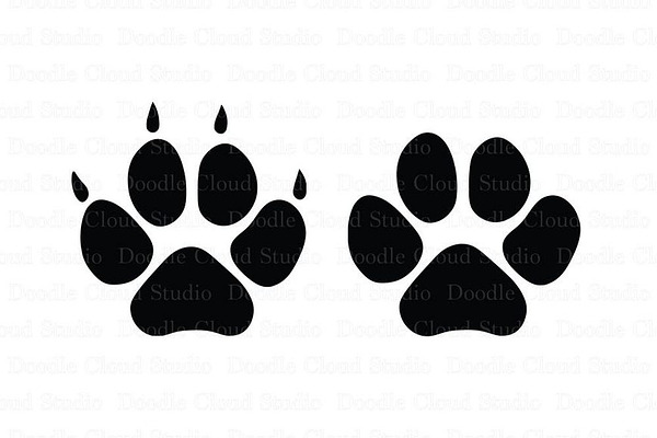 Pet Paw Svg Files Dog Svg Files Pre Designed Photoshop Graphics Creative Market