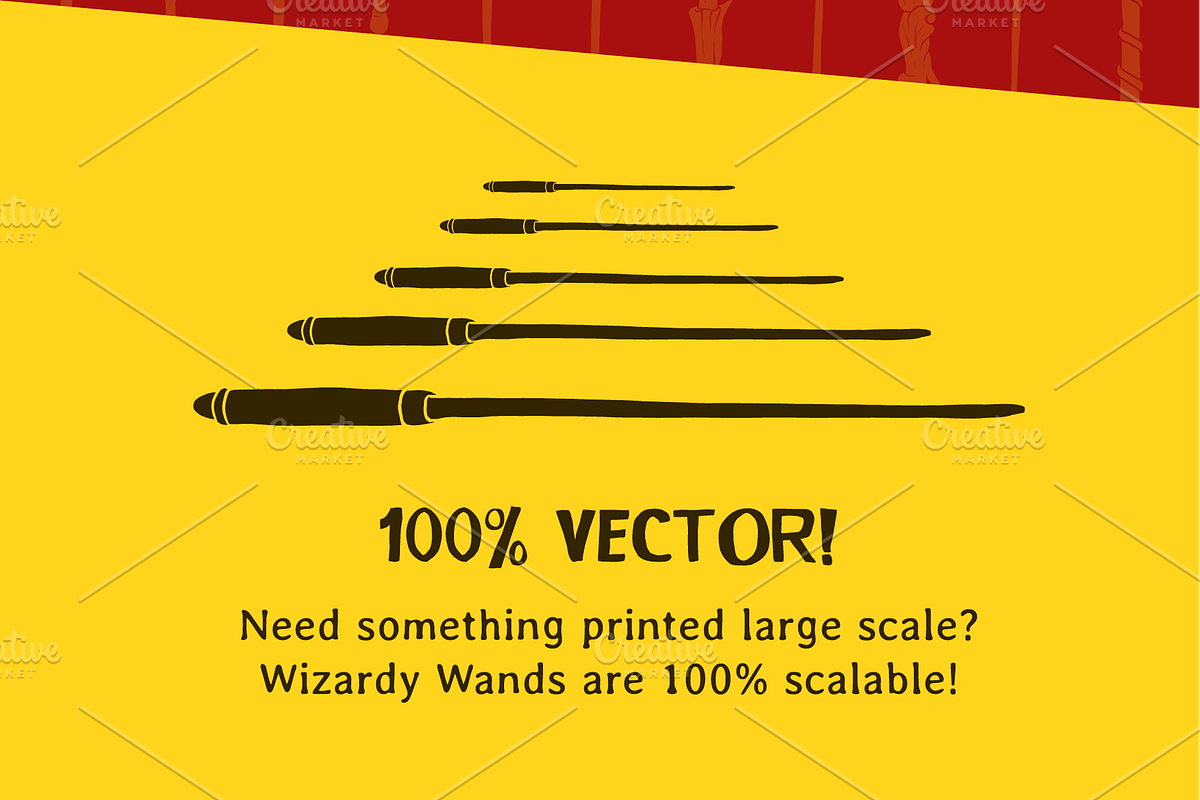 HARRY POTTER Inspired Vector Wands | Pre-Designed Vector Graphics