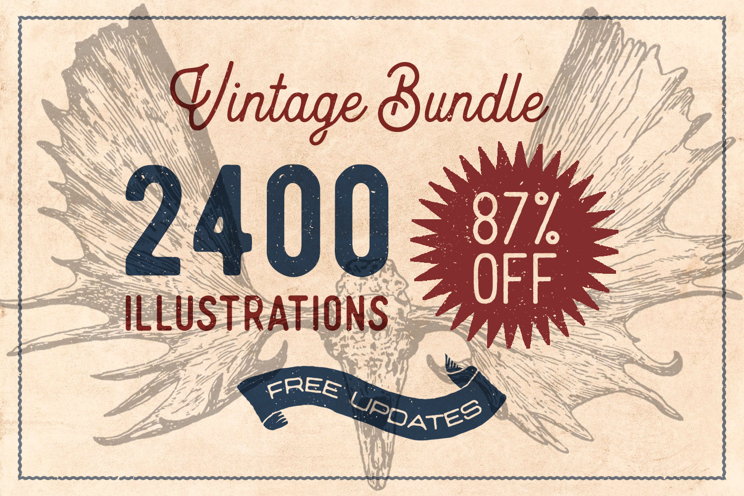 52 Vintage Postcard Vectors By Brigantine Designs