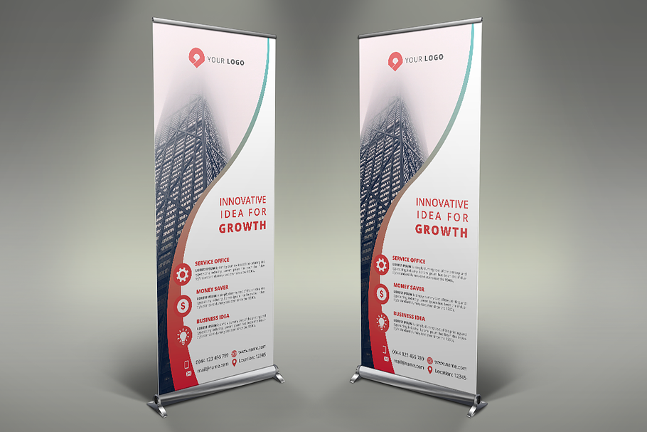 Business Roll Up Banner Creative Other Presentation Software Templates Creative Market