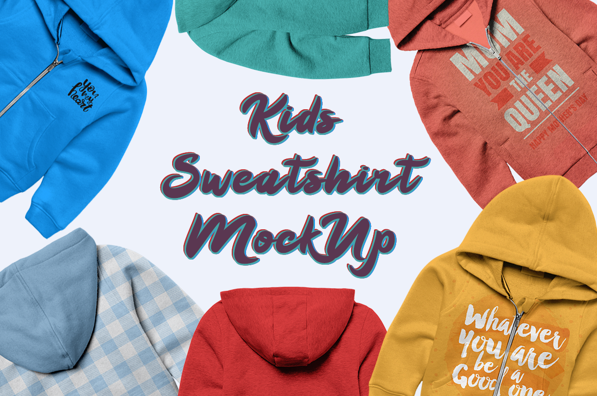 Kids Sweatshirt Mock Up | Photoshop Templates ~ Creative Market