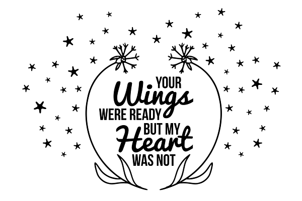 Your Wings Were Ready Svg Memorial Pre Designed Photoshop Graphics Creative Market