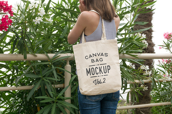 Download Canvas Tote Bag Mockups Pack Vol 2 Creative Photoshop Templates Creative Market