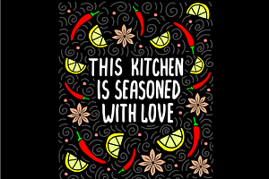 Free Free 216 This Kitchen Is Seasoned With Love Svg Free SVG PNG EPS DXF File