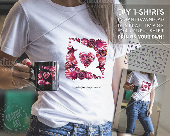 Ladies T Shirts Design Digital Print Pre Designed Photoshop Graphics Creative Market