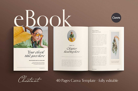 Elegant Ebook Template CANVA | Magazine Templates ~ Creative Market