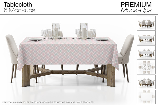 Tablecloth Mockup Set | Creative Assets