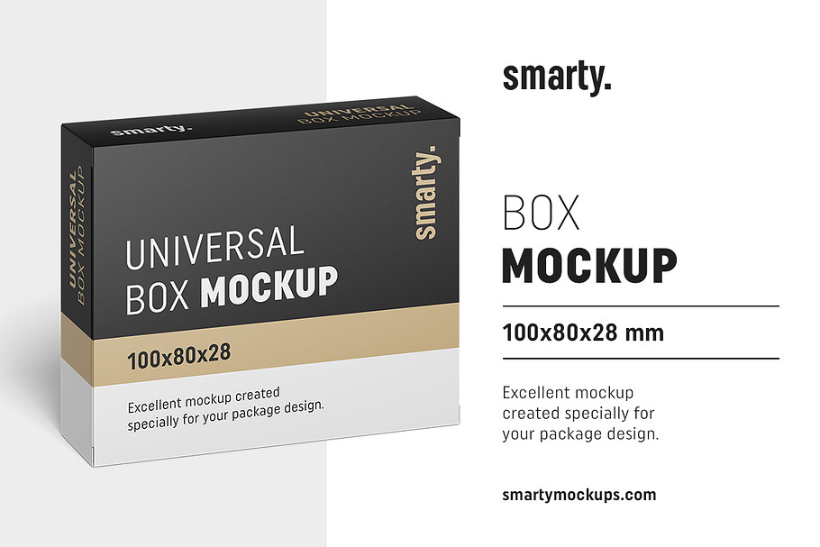 Download Box mockup / 135x90x28 mm | Creative Photoshop Templates ...