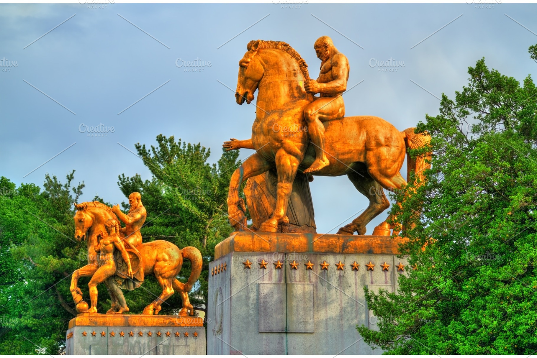 The Arts of War Statues at the Arlington Memorial Bridge Washington D